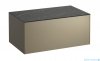 Laufen SONAR szafka pod umywalkę 77x45 cm tytanowy lakierowany/Czarna Marquina H4054100341421